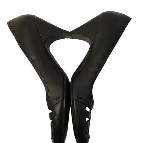 Kenneth Cole Reaction “Maxed Out” Size 9M Black Leather Heels - Picture 4 of 11